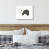 Toile Vieux chien anglais mon ami