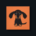 Toile Vieux Chiot de Dachshund<br><div class="desc"></div>