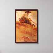 Toile Vieux Cowboys, Le Chariot de minerai par NC Wyeth (Recto)