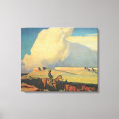 Toile Vieux Cowboys, Open Range par Maynard Dixon (Recto)