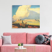 Toile Vieux Cowboys, Open Range par Maynard Dixon (Insitu(Salon))