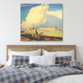 Toile Vieux Cowboys, Open Range par Maynard Dixon (Insitu(Chambre))