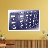 Toile Vieux tiroirs de bibliothèque (Insitu(Salon))