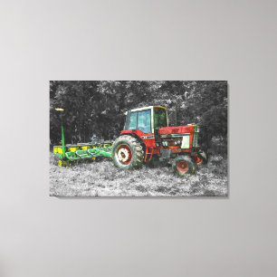 Toile Vieux tracteur international
