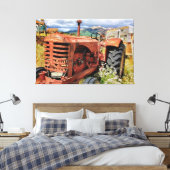 Toile Vieux tracteur Vintage rouillé (Insitu(Chambre))