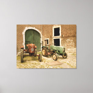 Toile Vieux tracteurs européens