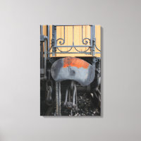 Vieux train à vapeur Le Mastrou Canvas