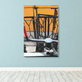 Toile Vieux Train À Vapeur Le Mastrou Wagon Canvas (Insitu (Plancher de Bois))