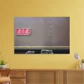 Toile Vieux train Mastrou Je suis descendu pour maintena (Insitu(Salon))