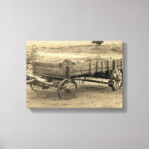 Toile Vieux Wagon de ferme rustique