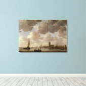 Toile View of Dordrecht Downstream from the Grote Kerk, (Insitu (Plancher de Bois))