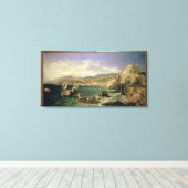 Toile View of Genoa, 1854 (Insitu (Plancher de Bois))