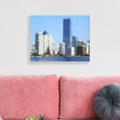 Toile View of Miami Skyline (Insitu(Salon))