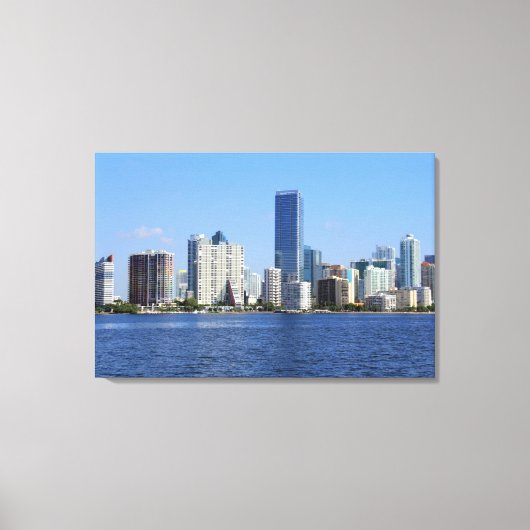 Toile View of Miami Skyline (Recto)
