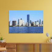 Toile View of Miami Skyline (Insitu(Salon))