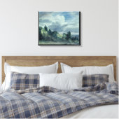 Toile view over a wide landscape, with trees in the fore (Insitu(Chambre))