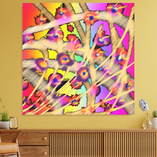 Toile Vigne Fleurie (Insitu(Salon))