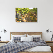 Toile vignes de Cabernet Sauvignon alignées dans le (Insitu(Chambre))