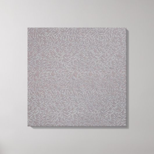 Toile Vignes Lavender Grey Embossées Leaf (Recto)