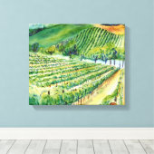 Toile Vignoble California Vineyard Peinture Canvas Impri (Insitu (Plancher de Bois))