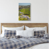 Toile Vignoble et fleurs pourpres (Insitu(Chambre))