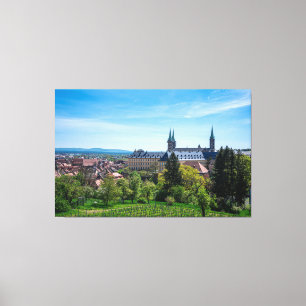 Toile Vignoble et vieille ville historique de Bamberg, A