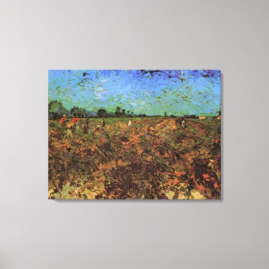 Toile Vignoble vert par Vincent van Gogh (Recto)