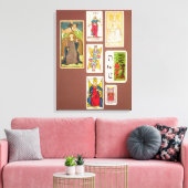 Toile VIII Justice, sept cartes tarot (Insitu(Salon))