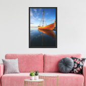 Toile Viking Longship Reflection Scandinave Nautique (Insitu(Salon))