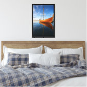 Toile Viking Longship Reflection Scandinave Nautique (Insitu(Chambre))