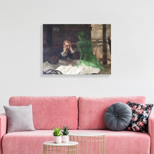 Toile Viktor Oliva The Absinthe Drinker (Insitu(Salon))