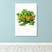 Toile Vile Weed - Bold Funny Anti-Cilantro (Insitu (Plancher de Bois))