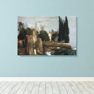Toile Villa au bord de la mer par Arnold Böcklin, Art sy