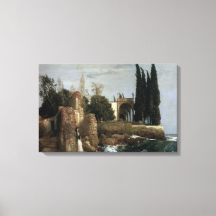 Toile Villa au bord de la mer par Arnold Böcklin, Art sy