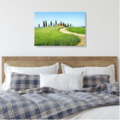 Toile Villa ferme avec cyprès en Toscane (Insitu(Chambre))
