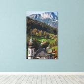 Toile Village bavarois pittoresque, Allemagne (Insitu (Plancher de Bois))