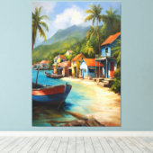 Toile Village côtier Haven (Insitu (Plancher de Bois))