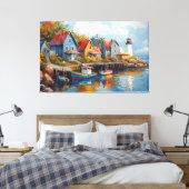 Toile Village de pêcheurs balnéaire pittoresque (Insitu(Chambre))