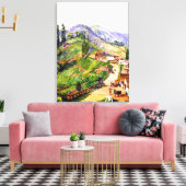 Toile Village de Tosari, Java, 1876 peinture (Insitu(Salon))