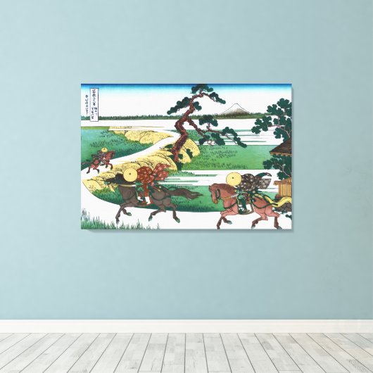 Toile Village Sekiya sur la rivière Sumida (Insitu (Plancher de Bois))