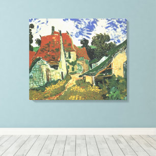 Toile Village Street à Auvers par Vincent van Gogh