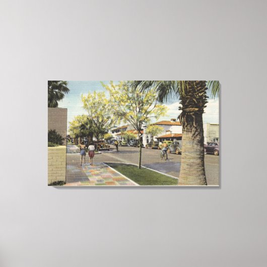 Toile Village Street, Palm Canyon Drive (Recto)