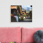 Toile Village SuisseAvec Boîtes Fleurs Canvas Imprimer (Insitu(Salon))