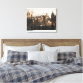 Toile Ville avec pont cassé (Insitu(Chambre))