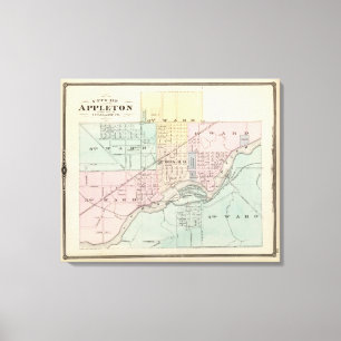 Toile Ville d'Appleton, siège du comté d'Outagamie Co