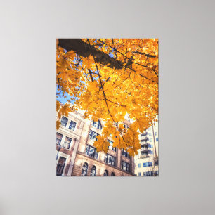 Toile Ville d'automne