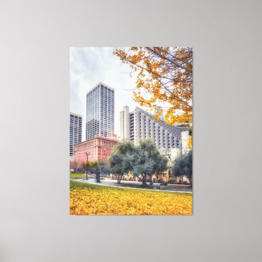Toile Ville d'automne (Recto)