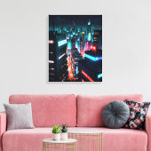 Toile ville de cyberpunk (Insitu(Salon))