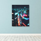 Toile ville de cyberpunk (Insitu (Plancher de Bois))