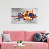 Toile Ville de Détroit (Insitu(Salon))